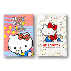 Hello Kitty 13K浮水壓線空白筆記本(授權)(2入裝)
