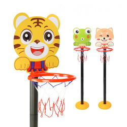 兒童直立式動物造型籃球架(可調4節高度/籃框最高88公分)(附球+打氣筒)