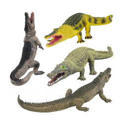 4入仿真大小鱷魚模型組(安全塑料)