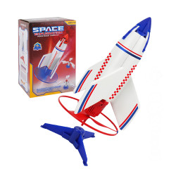 飛天火箭科學玩具(USB充電遙控發射升空)(有趣好玩)(3600)(顏色隨機)