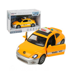 幼兒聲光音樂黃色計程車(摩輪慣性驅動)(車門引擎蓋可開+頭大燈+音效音樂)(9901)