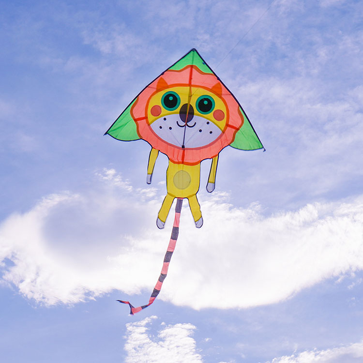 可愛動物三角風箏造型身體(全配/附150米輪盤線)