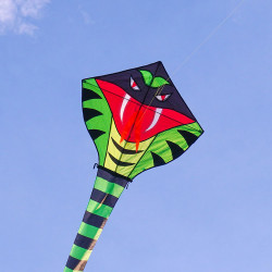 15公尺霸王眼鏡蛇造型長尾風箏(全配/附150米輪盤線)